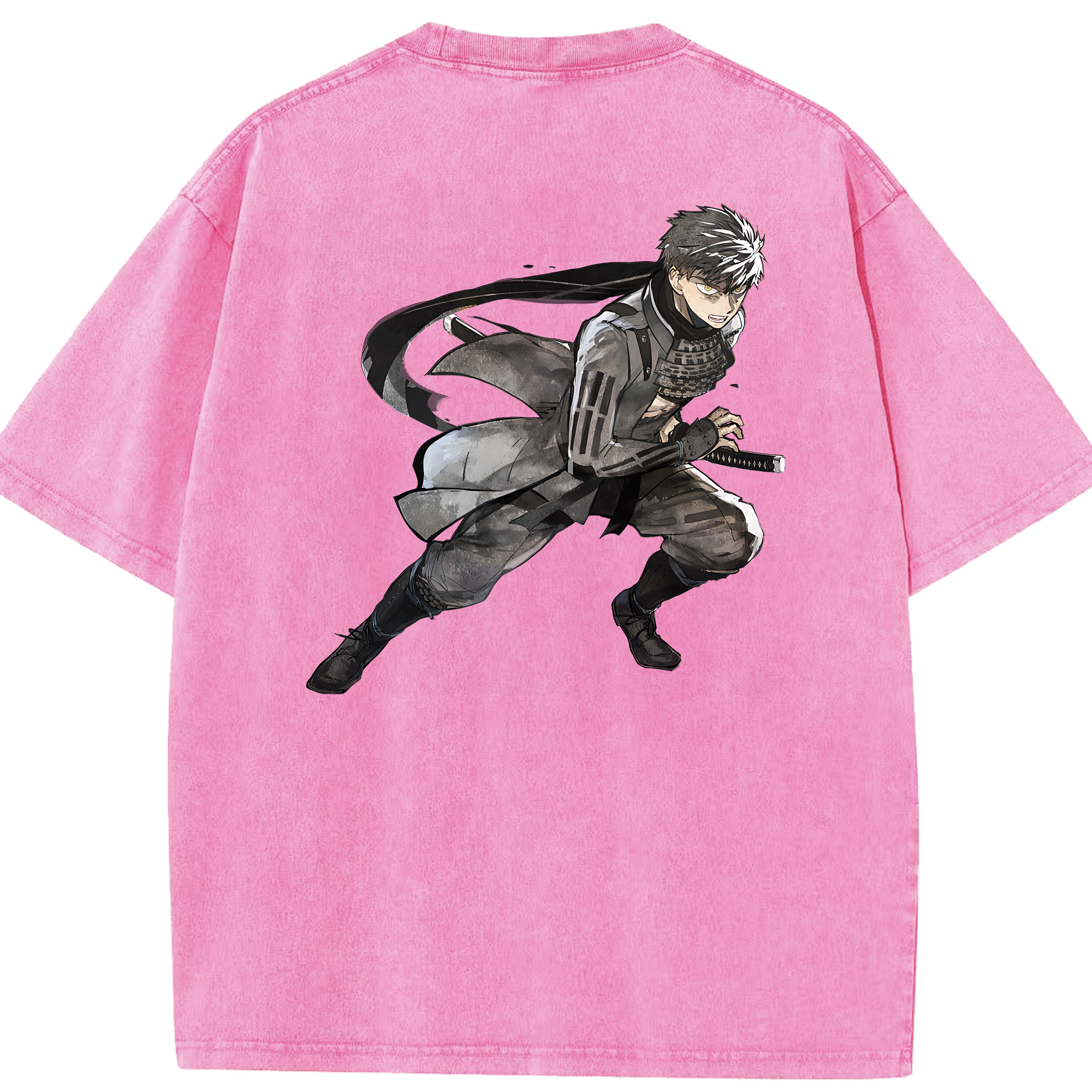 （画像用） 刀剣乱舞 Touken Ranbu 綿100% ヴィンテージ風 半袖Tシャツ（背面プリント）